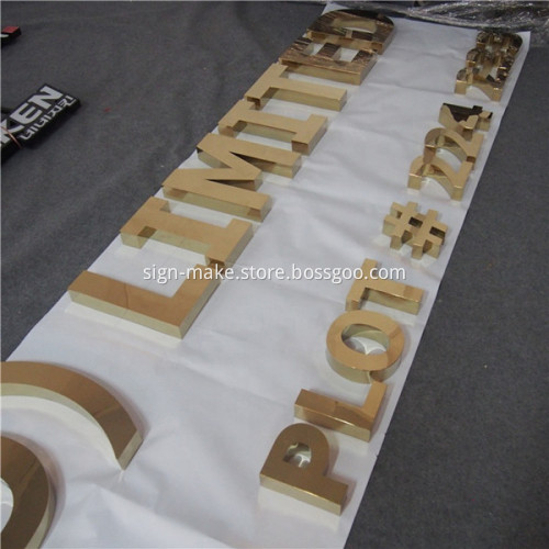 Cut Metal Letters for Business Shop Office